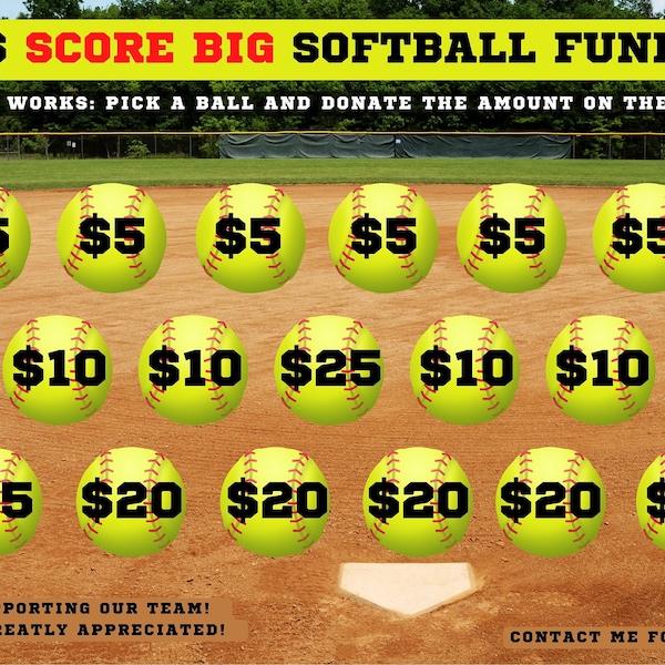 Softball Fundraiser  - Help Fill My Board!