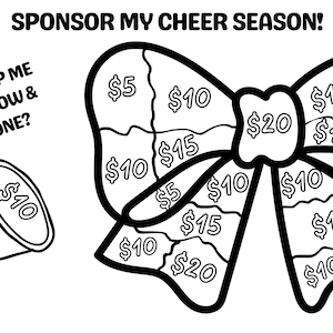 Cheer Season / Cheer / Cheerleading &quot;Color Me&quot; Fundraiser - Sponsor my season!