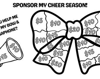 Cheer Season / Cheer / Cheerleading &quot;Color Me&quot; Fundraiser - Sponsor my season!