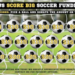Soccer Fundraiser  - Help Fill My Board!
