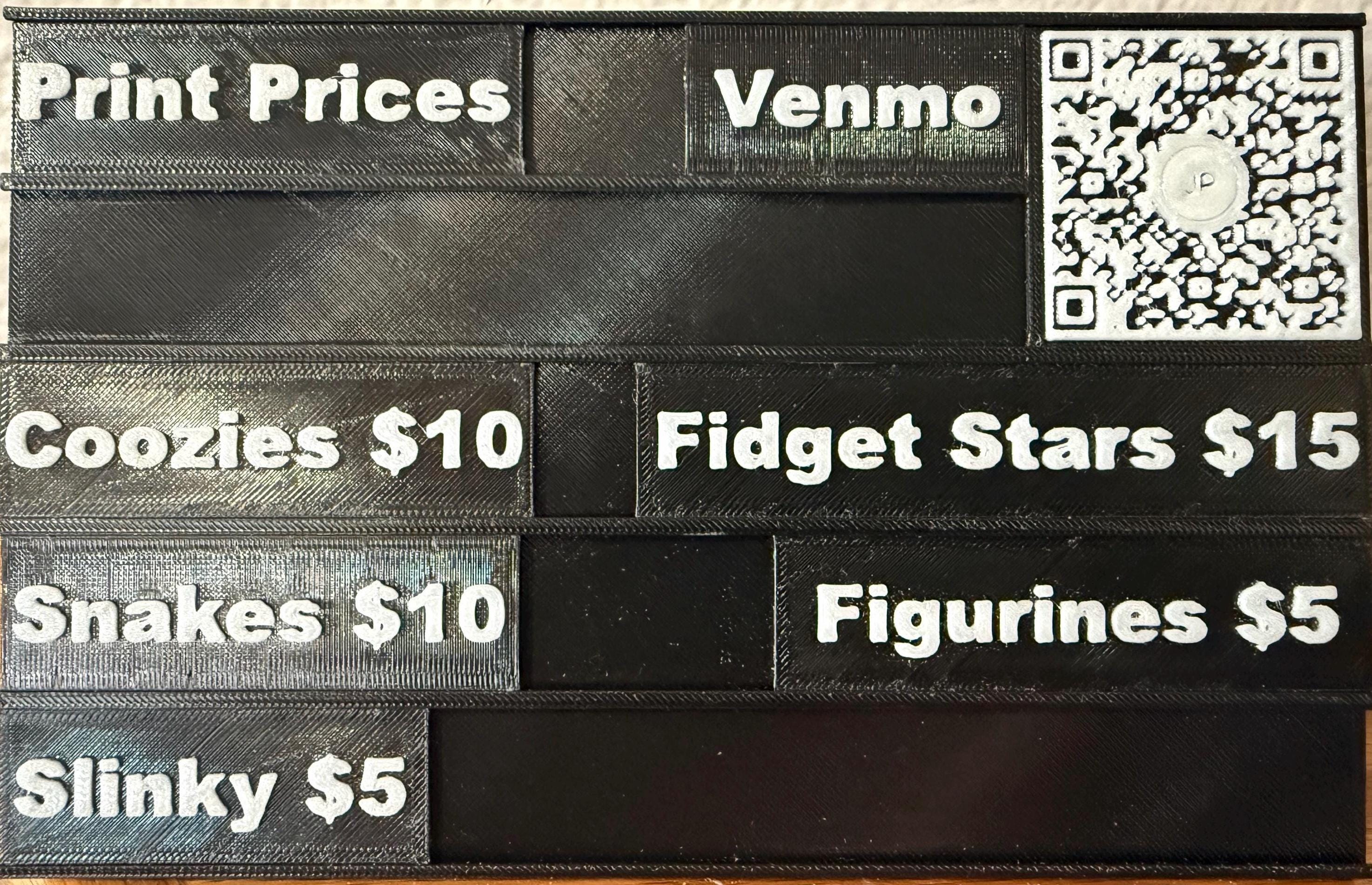 Changeable 3D Printed Sign - Digital Download - Etsy