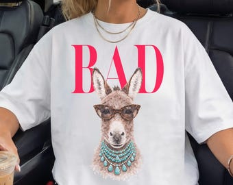 Comfort Colors Bad Ass Funny Sassy Adult Humor Quote TShirt, Retro Vintage Shirt, Womens Apparel, Trendy Graphic Tee