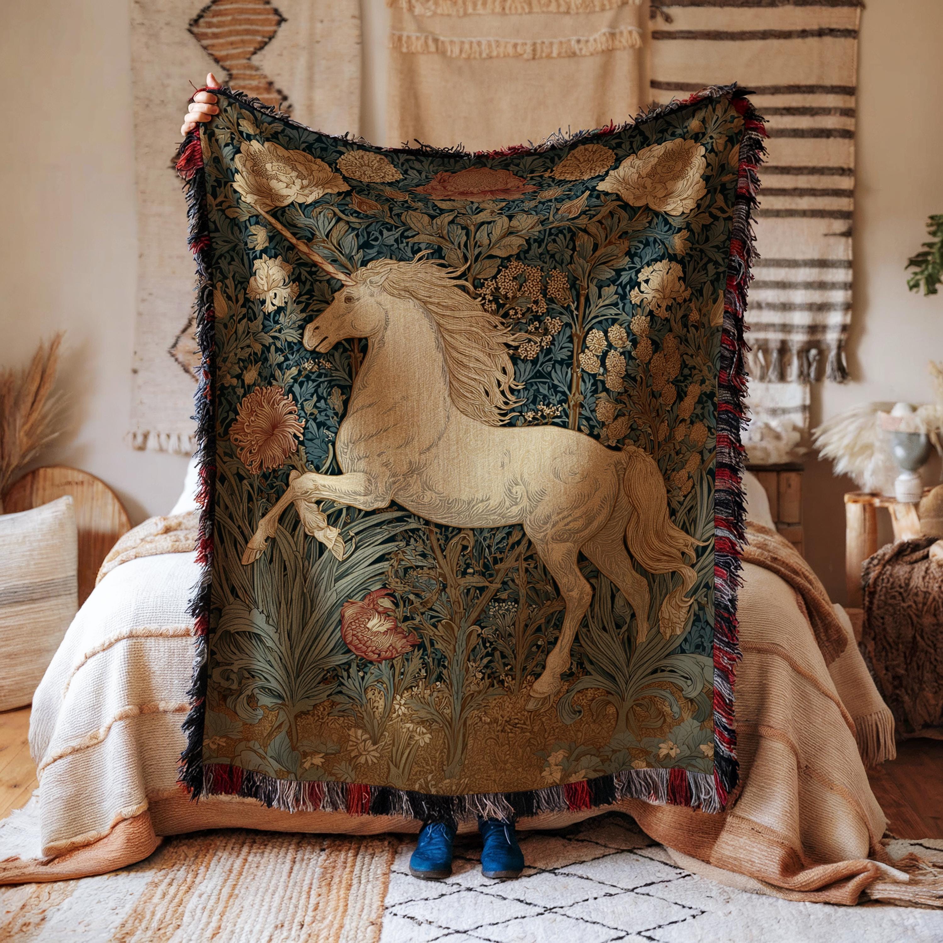 Vintage Unicorn Blanket Canada