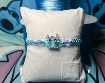 手作りのステッチビーズブレスレット、ディズニーファン向けジュエリー