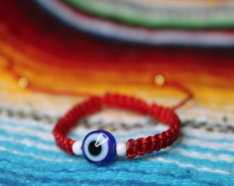 Handgemachtes Baby Ojo Armband, Evil Eye Perlen Armband, Säugling Schmuck, Neugeborenen Geschenk