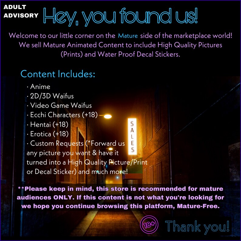 3D Anime Babes 2 Mature Decor Sexy Anime Stickers and - Etsy