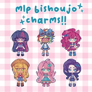 PREORDER - mlp bishoujo charms + stickers