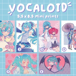PREORDER - vocaloid mini prints