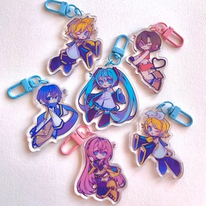 PREORDER - vocaloid Crypton charms + stickers