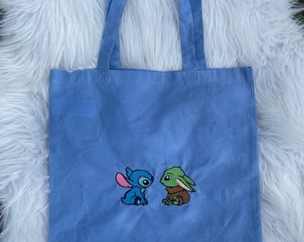 Embroidered Tote Bag - Stitch