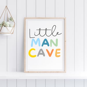 Little Man Cave Wall Art