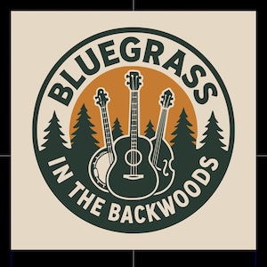 Bluegrass T-shirt Design - Guitar, Banjo, Fiddle design