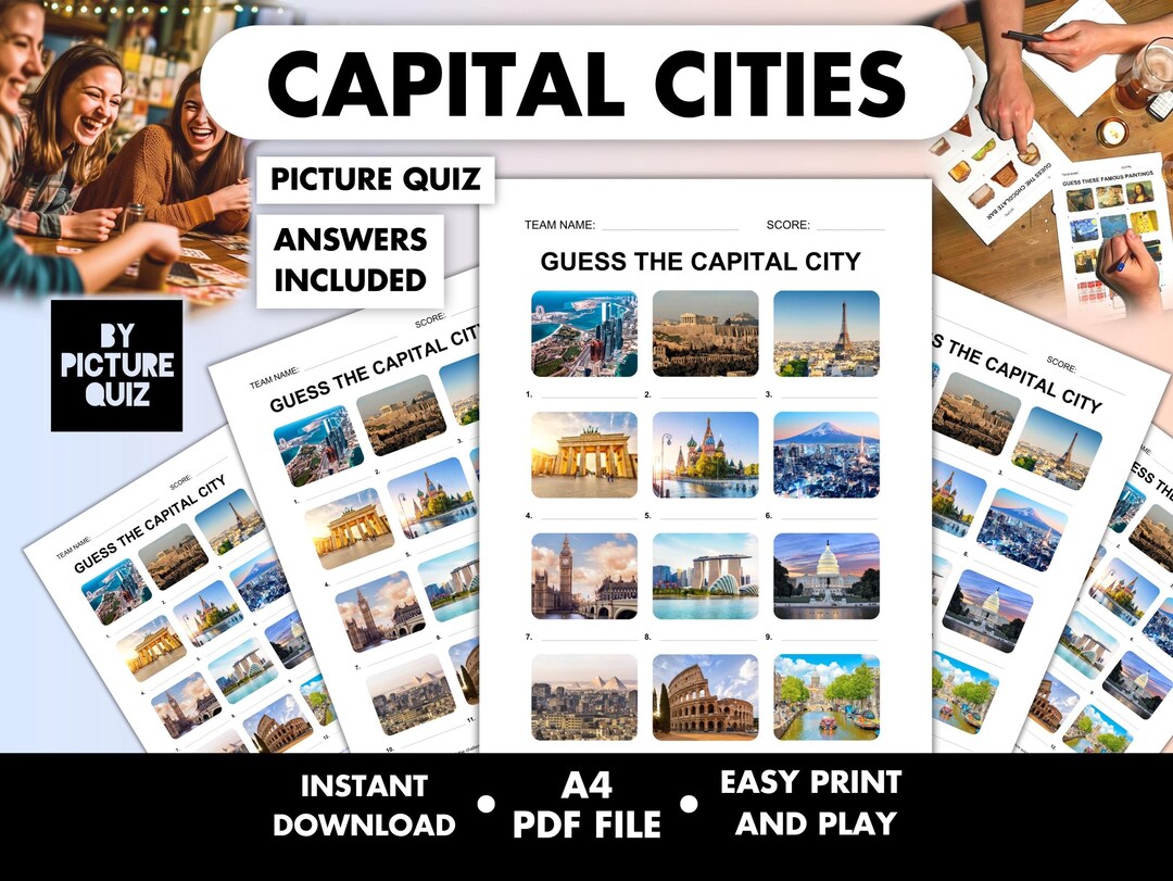 Capital Cities Picture Quiz • World Capitals Trivia With Answers ...