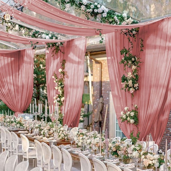 Ceiling drapes wedding deals