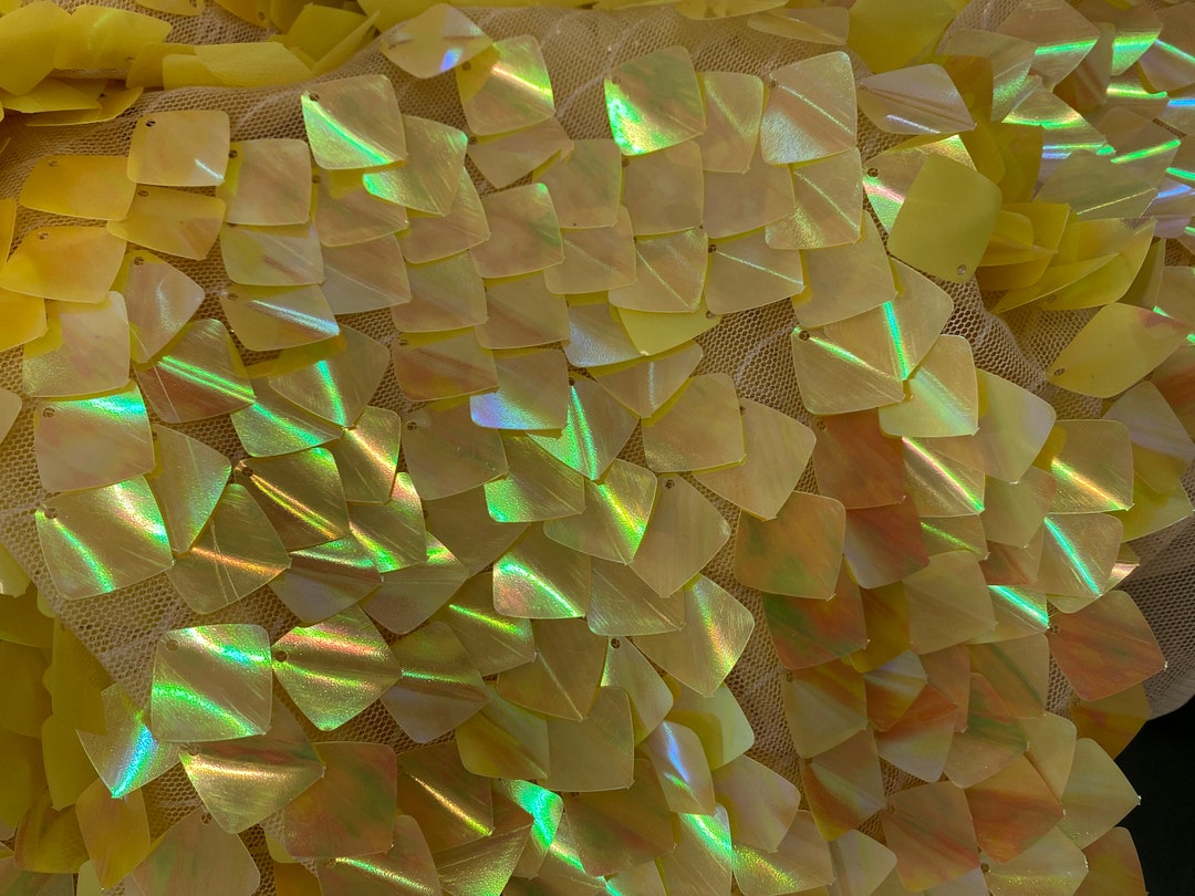 BIG PAILLETTE GELB Schillernde große runde Paillette auf Etsy.de