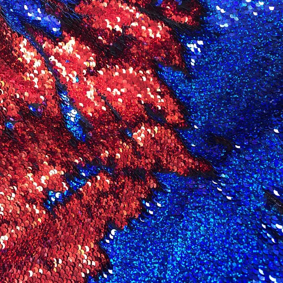 Red Sequin Fabric by The Yard Flip Sequin Fabric for Dress Glitter Fabric  for Sewing Mesh Sequins Material by The Yard Sewing Fabric for Cloths