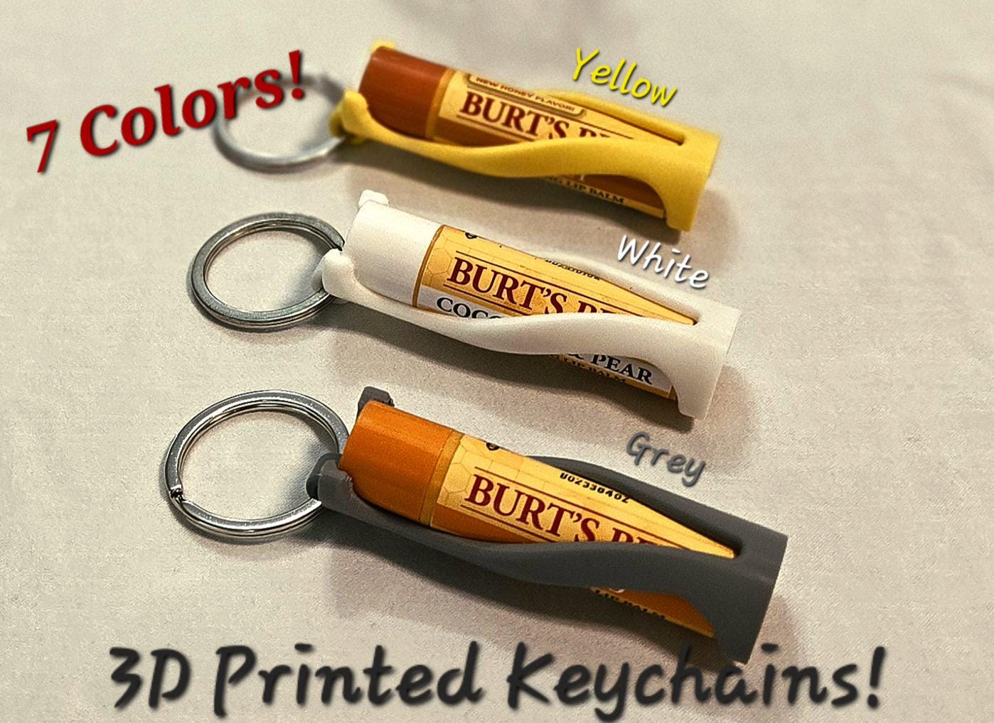 Chapstick Holder *KEYCHAIN - Ready to Ship - 3D Printed