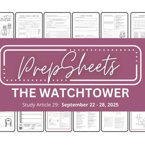 22 - 28 septembre Étude de la Tour de Garde || Notes de discours en public || Cartes de voeux || Feuilles de préparation || JW || Numérique || Imprimable || Feuilles de travail