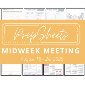 Aug 18 - 24 OCLM Midweek Meeting || PrepSheets || Canvas & Paper NZ || JW || Digital Download || Printable || Worksheets || canvasnpaper.nz