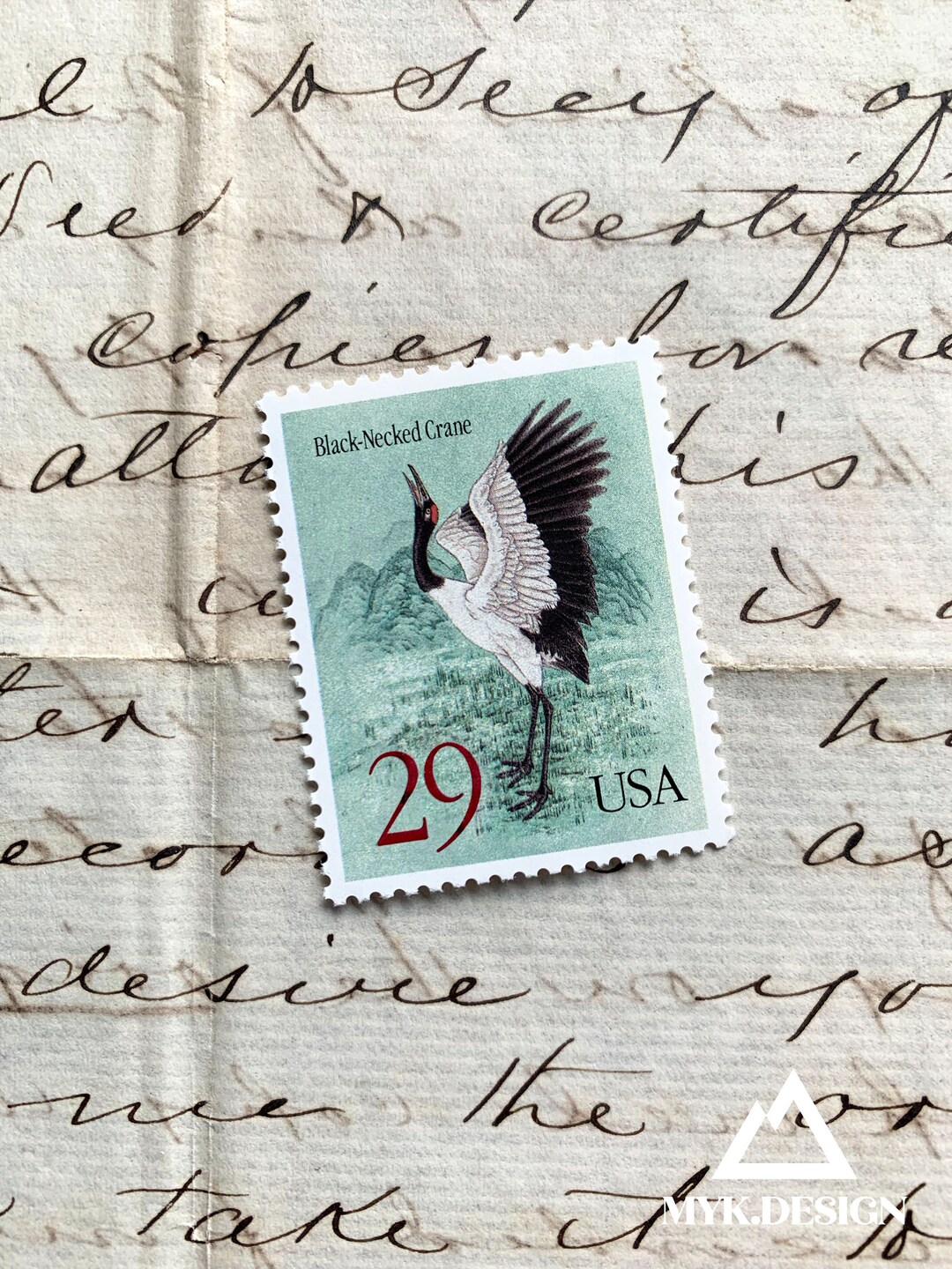 Cranes 1994 Vintage US Postage Stamps Face Value 29 Cents Scott 2867