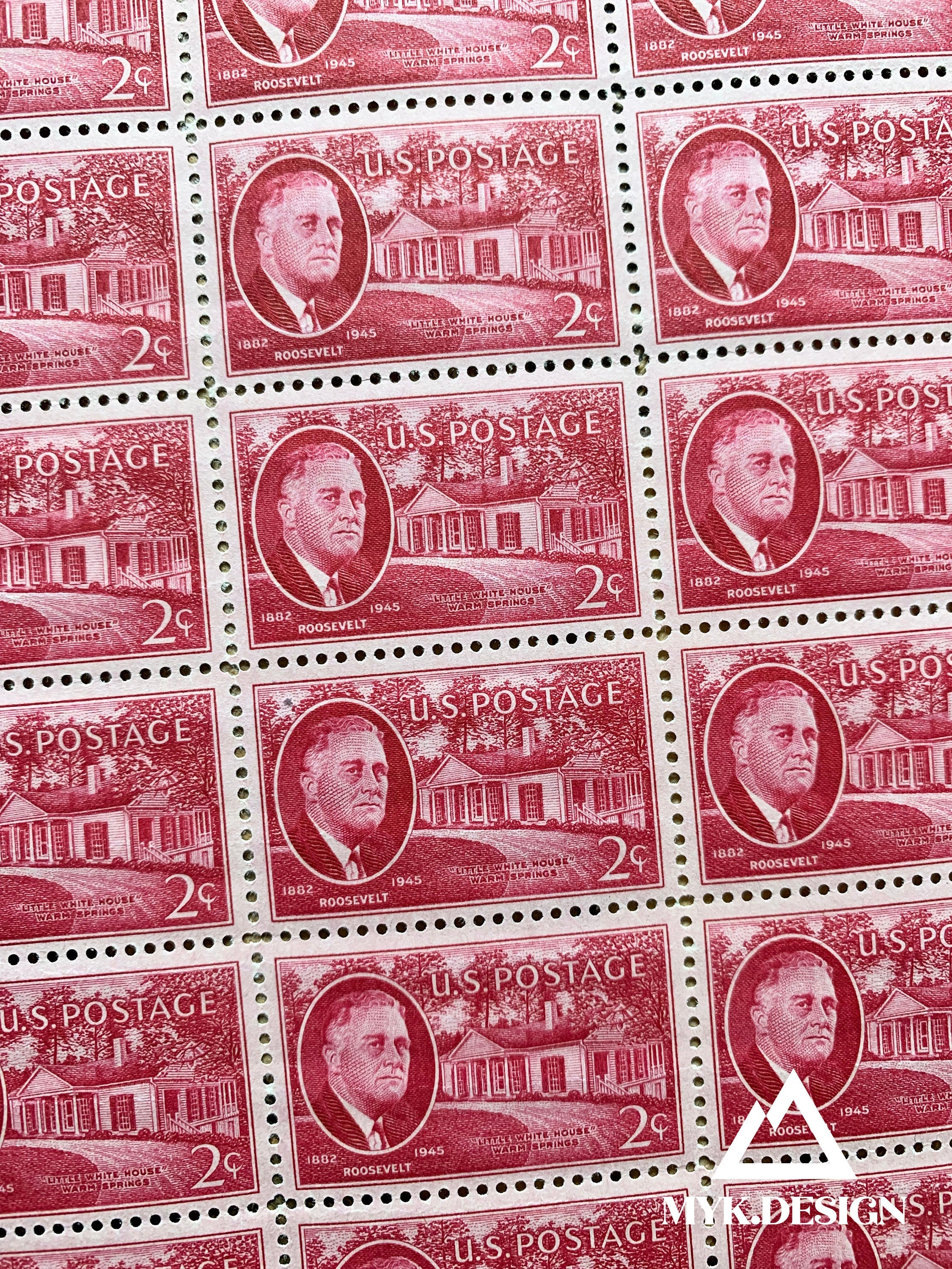 2 Cent Red Stamp - Etsy