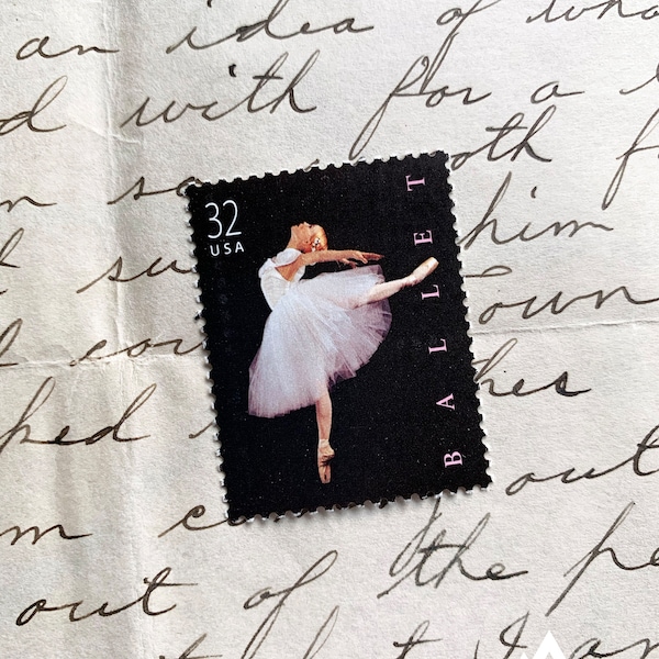 Ballet | 1998 | Vintage US Postage Stamps | Face Value 32 Cents | Scott 3237 | Dance, Plie, Pirouette, Jete, Glissade, Tutu, Pointe, Tights