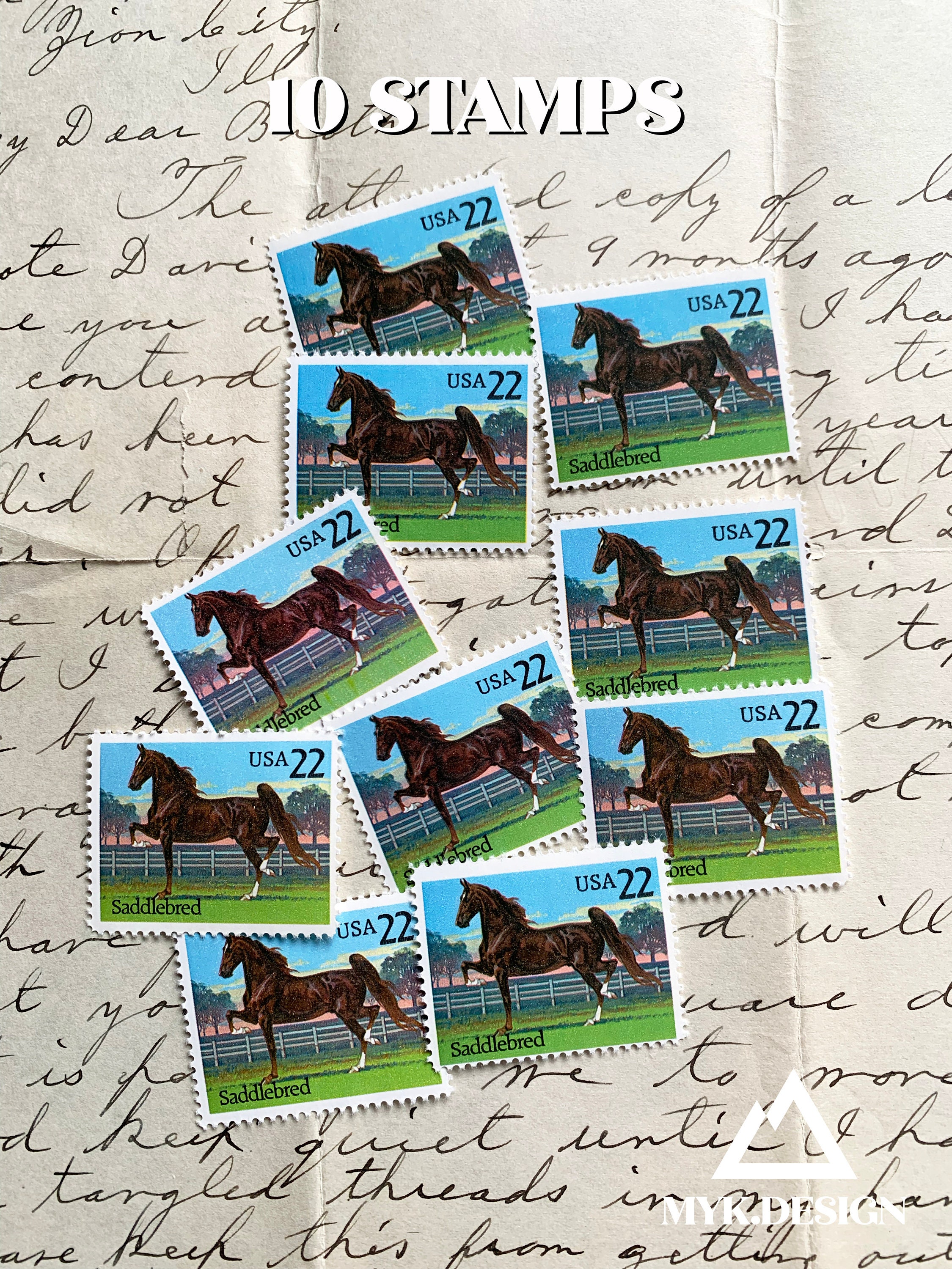 thumbnail image 2 of Secretariat & Horse Racing US Postage Stamps - Mint Condition, Triple Crown Tribute 2 of 6