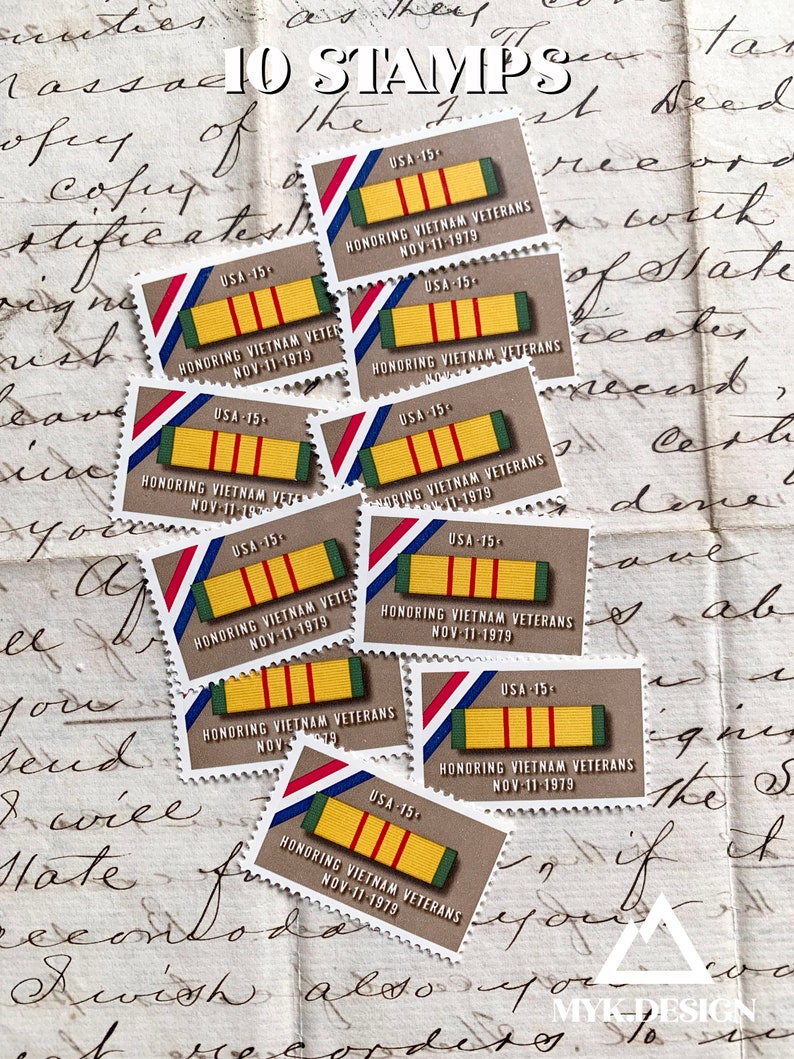 Vietnam Veterans 1979 Vintage US Postage Stamps Face Etsy