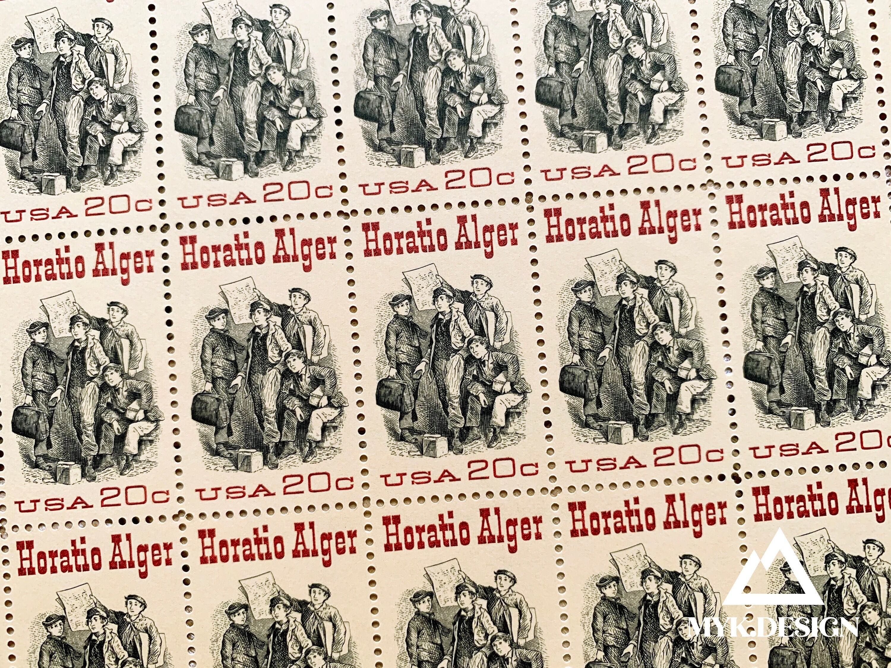 Horatio Alger | 1982 | Vintage US Postage Stamps | Face Value 20  display picture 1