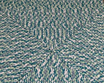 Shades Of Blue Afghan Blanket