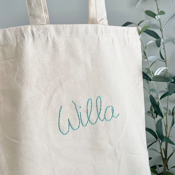 Personalized TOTE / hand embroidered