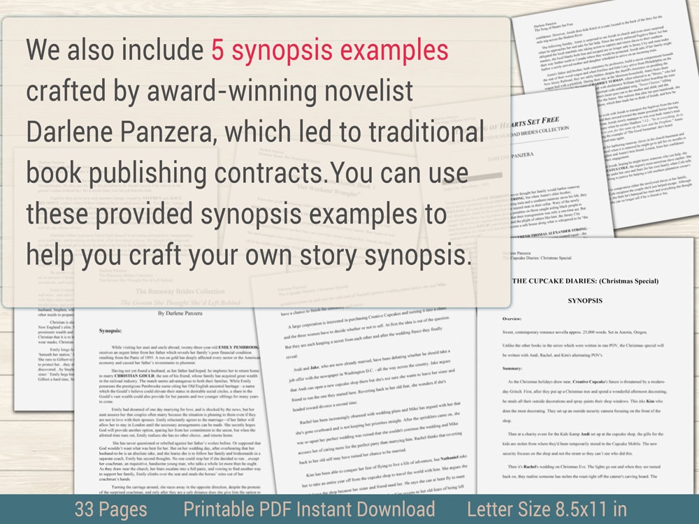 Example Synosis Synopsis Made Simple for Fiction Writers Bundle | Synopsis Examples ...