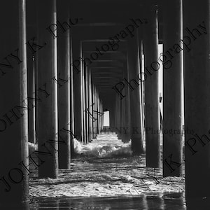Digital San Clemente Pier Black & White