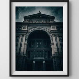 Black & White architecture, Building, Office, Home Decor, Texas, Dark and gloomy, photography prints