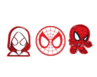 Spider man cookie cutter set of 3