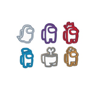 Among us cookie cutter set 6 pcs