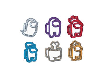 Among us cookie cutter set 6 pcs