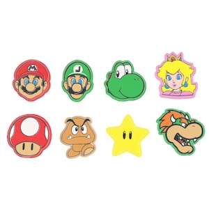 Juego de cortadores de galletas Super Mario 8 piezas