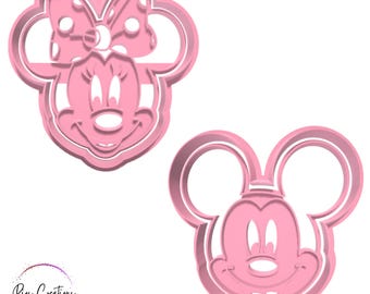 Mickey Mouse and Minnie cookie cutters