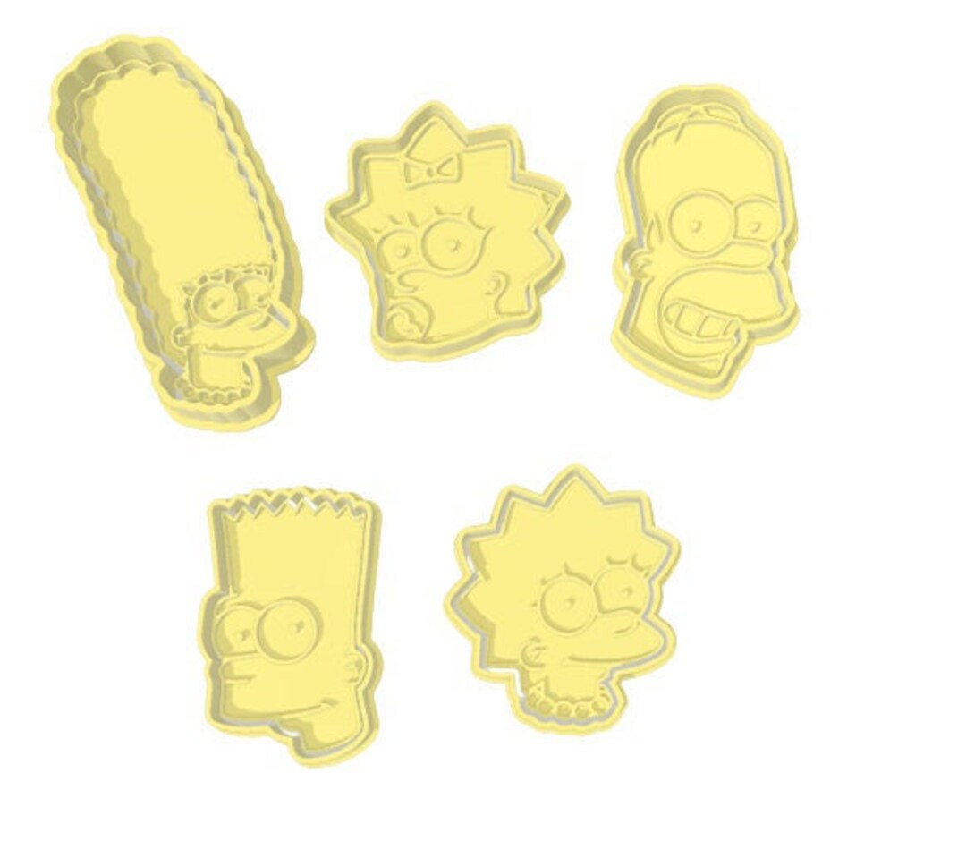 Cartoon Character Cookie Cutters Family Set - Etsy