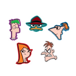 PHINEAS 5 PCS Cookie Cutters & Stamps