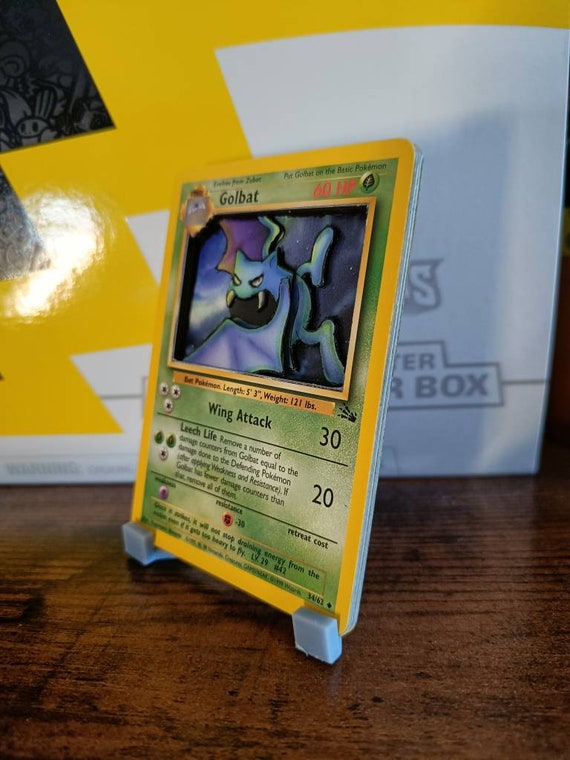 Golbat 3D Pokemon Card - Vintage Fossil WOTC 34/62