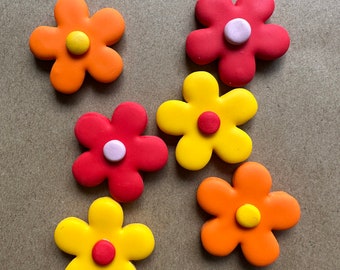 Daisy magnets - Mixed