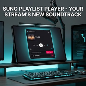 AI Music Stream Player for OBS / Streamlabs (Suno Playlist Automation)