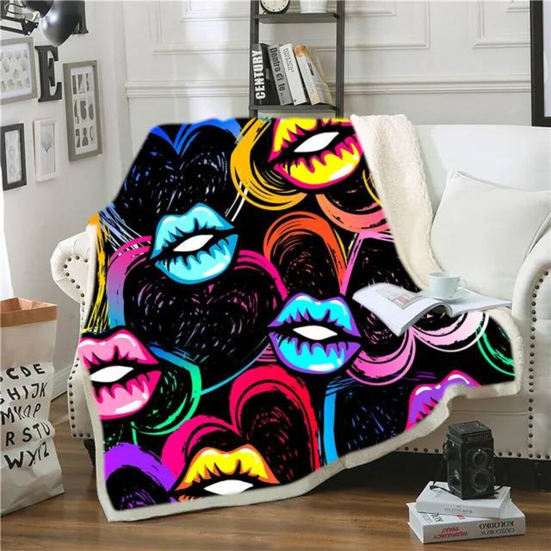 Custom Printed Blankets Artwork Printing Blankets Custom Etsy