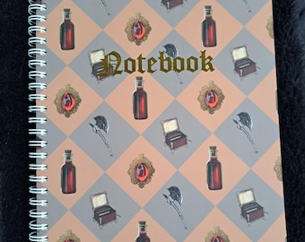 Bloodborne "Gascoigne" Checked Spiral Notebook