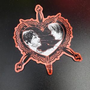 Hannibal &#39;Three of Swords&#39; glitter sticker