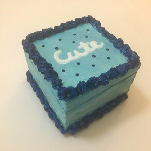 Realistic Cake Jewelry Box with Mirror