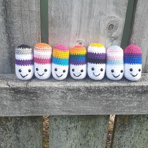 Pride Chill Pill Keychain - PridePals - CROCHET PATTERN