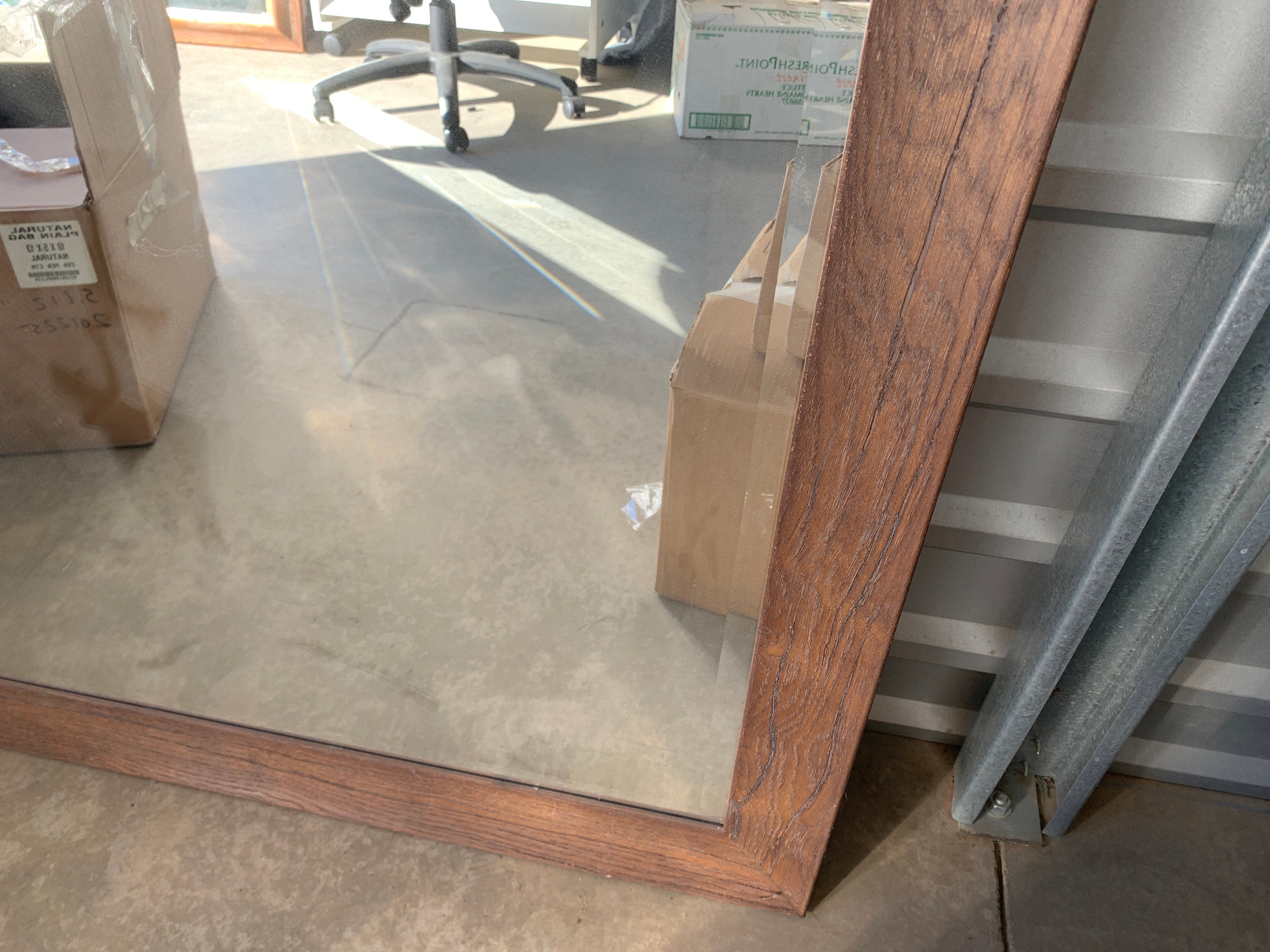 XL Rustic Wood Floor or Wall Mirror 48x72 - Etsy
